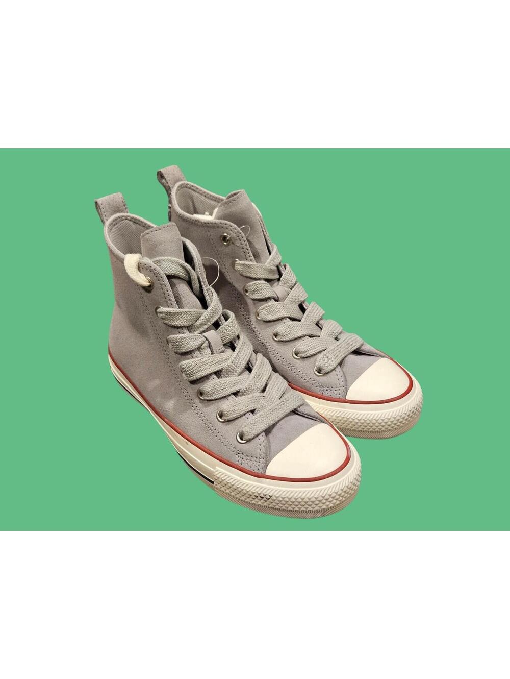 Converse Chuck Taylor All Star Hi Suede Gray High Top Shoes Kids/Youth Sz 4